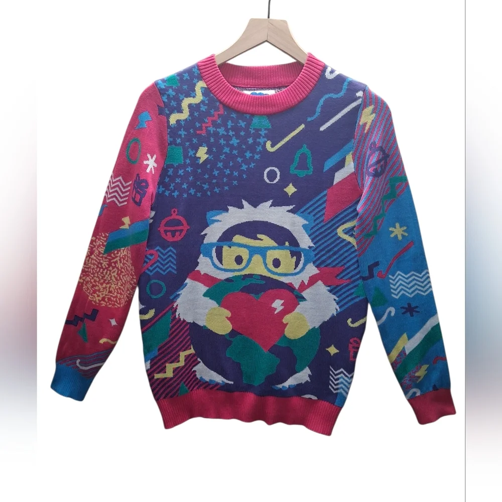 Salesforce 80s Retro Style Ugly Christmas Sweater Men's Small